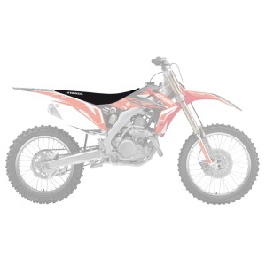 Pokrowiec / Poszycie na siedzenie Honda CRF 250R '14-'17, CRF 450R '13-'16 Zebra Kolor Czarny Czerwony