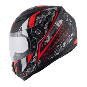 KAPPA KASK KJ04 EVO PROX JUNIOR INTEGRALNY FULLFACE CZARNY/CZERWONY FLUO MATT 54/XL
