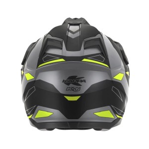 Kask Kappa 2025/05 KV33 Graphic Wizzard Enduro Dual Off Road - Czarny/Szary/Żółty Fluor