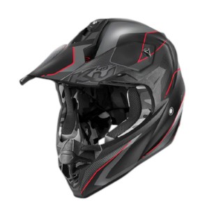 Kask Kappa KV49 Evo Chaser Cross Czarny Szary Czerwony Matt Rozmiar 54 XS