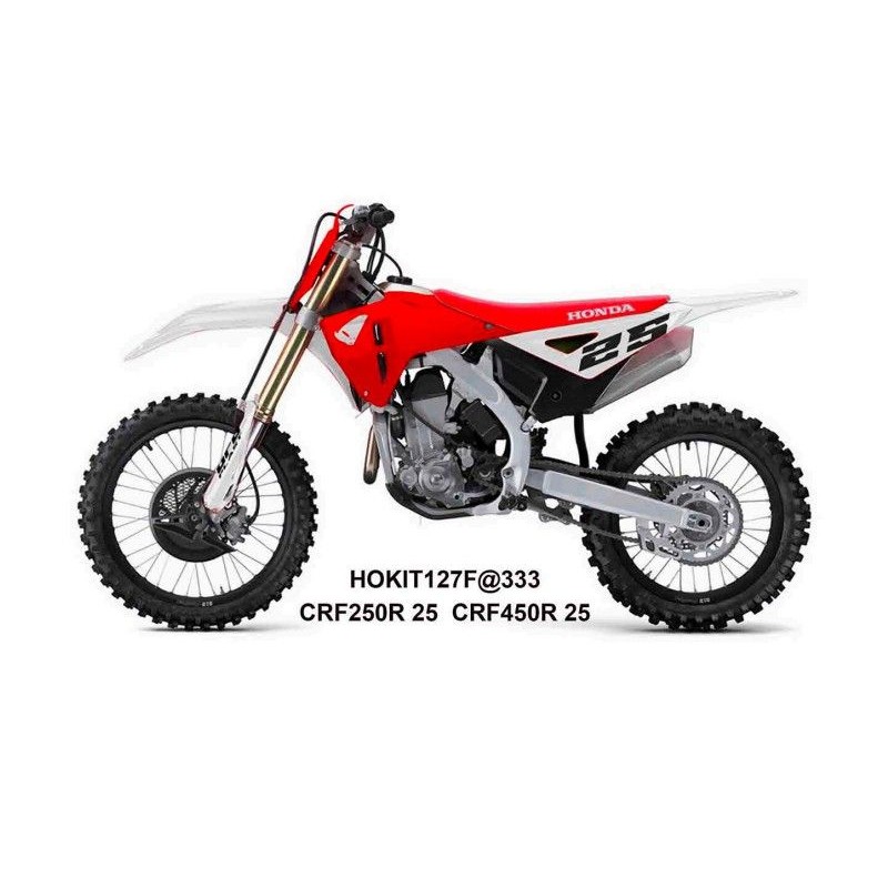 UFO 2025/11 Komplet plastików z osłonami teleskopów Honda CRF 250 R / 450 R '25-'26 Biały