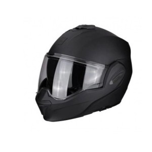 SCORPION KASK SZCZĘKOWY (SZCZĘKA DO TYŁU) EXO-TECH SOLID MATT BLACK CZARNY MAT ROZMIAR S