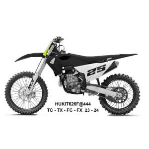 Komplet plastików UFO 2025/11 z osłonami teleskopów (amortyzatorów) do Husqvarna TC 125/250 '23-'24, FC 250/350