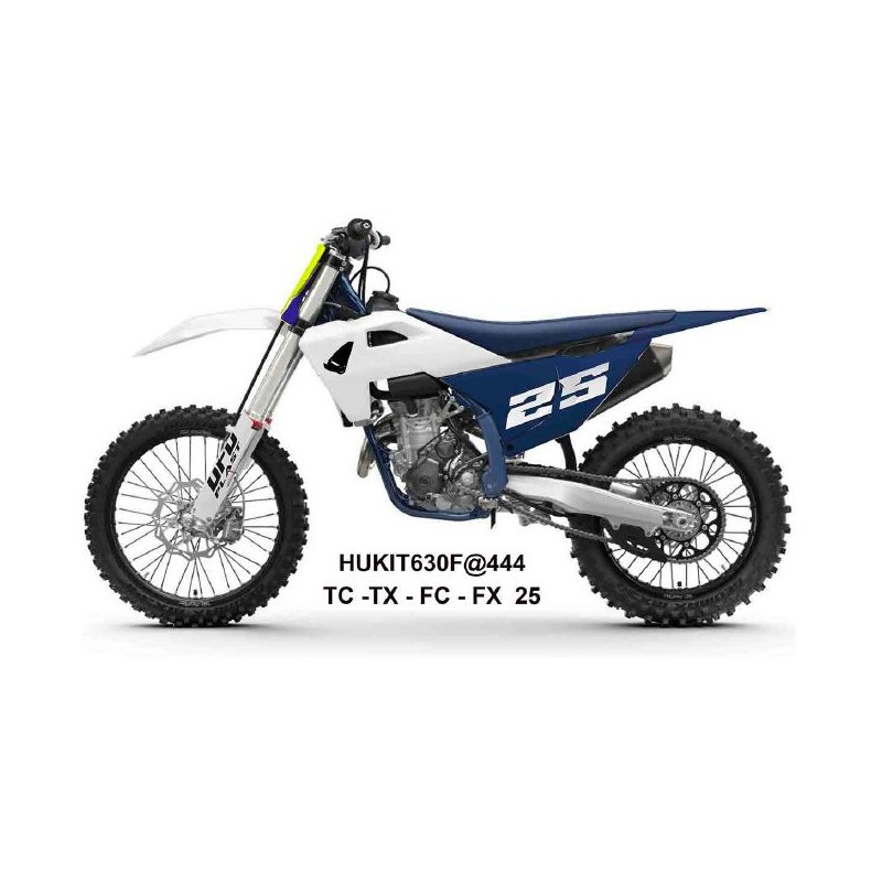 Komplet plastików UFO 2025/11 z osłonami teleskopów Husqvarna TC 125/150/250/300 '25-'26