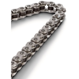 Łańcuch napędowy 420 RX-120 bez O-ringów - kolor srebrny (do 85cc)