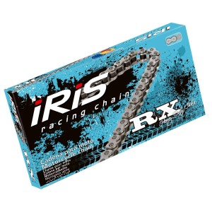 Łańcuch napędowy IRIS 420 RX-122 (122-ogniw) Srebrny - Motocross do 85cc