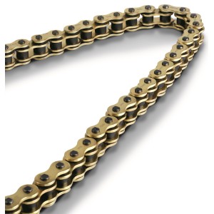 Łańcuch napędowy IRIS 525 OR-128 z o-ringiem, kolor złoty, 128 ogniw