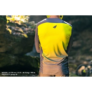 UFO Koszulka Rowerowa MTB / E-Bike Terrain LV1 Jersey Szary/Czarny XL