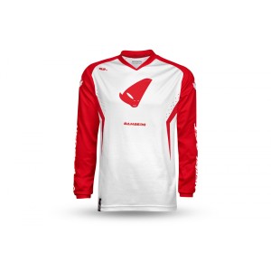 UFO Koszulka Bamberg Jersey Cross Biały/Czerwony L - Kolekcja 2024
