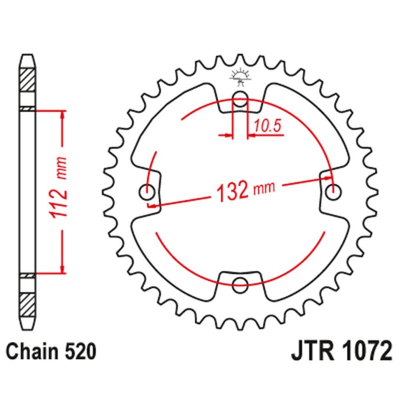 Zębatka tylna 4485 36 KYMCO KXR, KXU, MAXXER, MXU 250/300 '02-'15 (Łańc. 520)