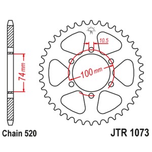 JT ZĘBATKA TYLNA 4540 46 HYOSUNG GV 250 '04-'15 (JTR1073.46)