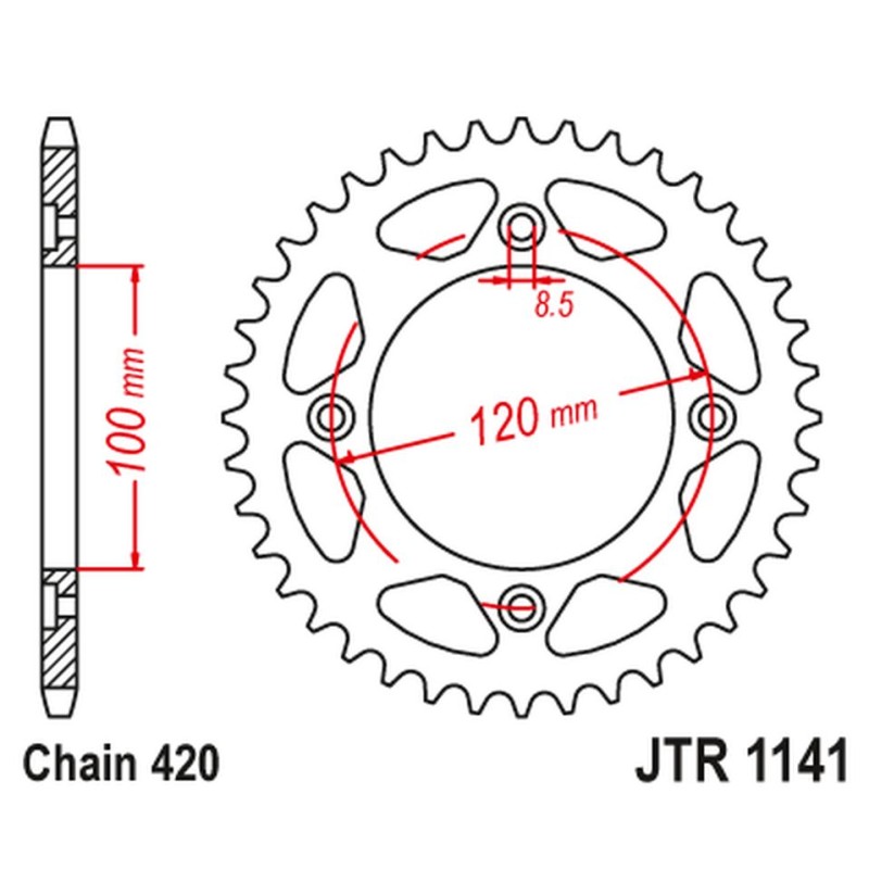 JT ZĘBATKA TYLNA 4453 60 BETA 50 RR ENDURO