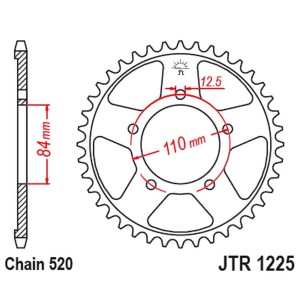 Zębatka tylna 4734 40 Honda CMX 500 Rebel 17-23 (łańc.520) - Sklep Moto