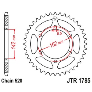 JT ZĘBATKA TYLNA SUZUKI PE 175 '80-84' (ŁAŃC.520) - najlepsza jakość w atrakcyjnej cenie