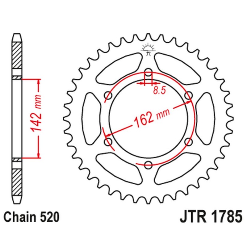 JT ZĘBATKA TYLNA SUZUKI PE 175 '80-84' (ŁAŃC.520) - najlepsza jakość w atrakcyjnej cenie