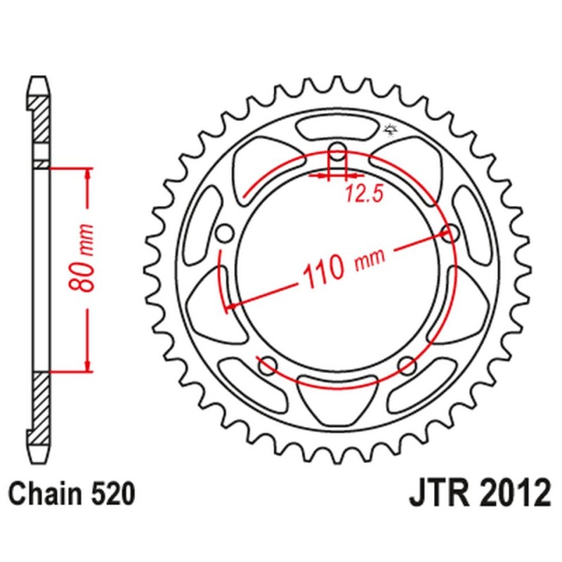 Zębatka tylna 4350 42 do motocykli Triumph 865 America/America LT/Speedmaster '14-17'