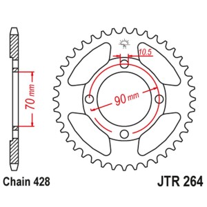 Zębatka tylna JT JTR264 45 do HONDA CT 110 '99-00' (26445JT) (Łańc.428)