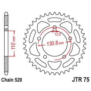 Zębatka tylna 4586 44 BMW S 1000 RR '09-20' (458644JT) (Łańc.520) konwersja
