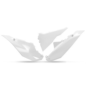 UFO BOCZKI TYLNE KAWASAKI KXF 450 '24 - BIAŁE, Najwyższa Jakość