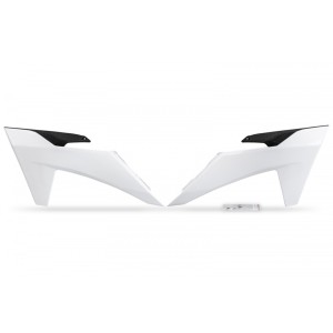 Osłona chłodnicy KTM SX/SXF 125/250/300/350/450F '23-24, EXC/EXCF 150/250/300/350/450/500 TBI '24-26 - Kolor biały