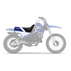 Pokrowiec/poszycie na siedzenie Yamaha PW 50 '90-'23 Dream 4 Yamaha - kolor czarny biały niebieski