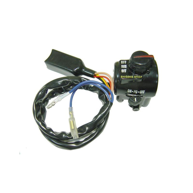 Psychic przełącznik zespolony zapłonu, świateł, rozrusznika na kierownicę Kawasaki KZ 900 / Z1 strona prawa