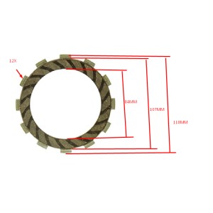 Psychic Tarcze Sprzęgłowe Aprilia RS/RX 50 '06-'10, Derbi 50 '97-'05 (EBS5604)