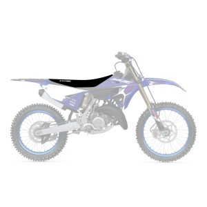 Pokrowiec / poszycie na siedzenie Yamaha YZ 125 &#039;22-&#039;23, YZ 250 &#039;22-&#039;23 Zebra czarny niebieski